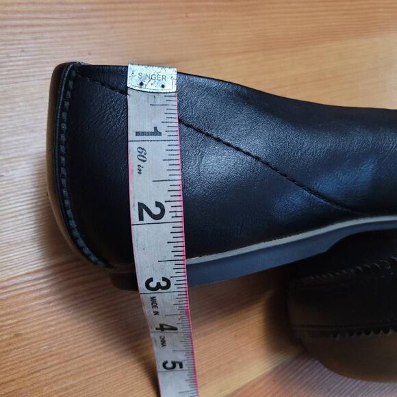 Dr Scholls 10W wexley black flats sustainable comfort minimalist neutral classic - Picture 11 of 11